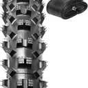 80/100-21 (4PR TT) 51M Dirt Bike Front/Rear Tire and Heavy Duty Inner Tube Compatible with 80/100-21 Off Road Pit Bike/Motorcycle Tire (P-262)