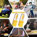 2 x 2 Packs Power Ride Wheel Adapter Compatible for dewalt 20v Battery with Fuses & ON/Off Switch, Battery Converter with Wire Terminals, 14AWG Wire, for Rc Car Toys, Robotics, Rc Truck, DIY use