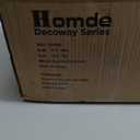 Homde Pencil Christmas Tree 6 Foot Pre-Lit Artificial Christmas Tree with Flocked Snow Pine Cone 160 Warm White Lights Holiday Decor