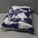 Great Bay Home 100% Cotton Velour 4 Pack Beach Towels 30" x 60" - Navy Cabana Stripe Pool Towels - Quick Dry, Large Swim Towels