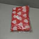 2 Pack Valentine's Day Hand Towels Jacquard Hearts Cotton Bathroom Towels 29.5 x 13.7 Inch Red White Heart Love Theme Absorbent Bath Towel for Kitchen Bathroom Drying Cleaning Cooking