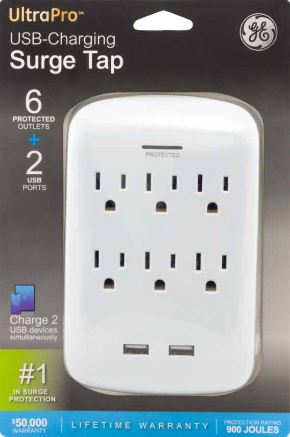 GE UltraPro USB-Charging Surge Tap.