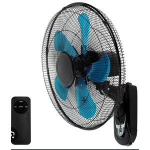 TMWINGS 18 Inch Wall Mount Fan with Remote High Velocity Wall-Mounted Fans, 3-speed Wall Oscillating Quiet Fan with 18" Blades Adjustable Tilt and Timing for Bedroom Gym Office Warehouse Garage