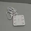 TESSAN Surge Protector Power Strip 2100J, 5 FT Extension Cord with Multiple Outlets Flat Plug, 4 USB (2 USB C) and 6 AC Outlets, Multi Port Charging Station for Home Office Dorm Room Essentials (Grey)