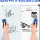 maxtek Magnetic Glass Dry Erase White Board, 36 x 24 Inches Glass Board for Wall Mounted, Includes 6 Magnets, 3 Markers and 1 Eraser for Classroom Home, Office Supplies (White)