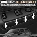 Driver Side Master Power Door Window Control Switch Cover Bezel Assembly Fit Chevy Chevrolet Silverado Gmc Sierra 1500 2500 2500HD 3500 2003 2004 2005 2006 2007 Replaces 15883322 DWS248