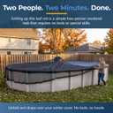 Blue Wave Arctic Armor 16-ft x 25-ft Oval Leaf Net Above Ground Pool Cover