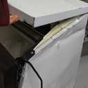 Commercial Ice Machine, 450Lbs/24H Under Counter Ice Machine, Upgrade Compressor 120LBS Storage Bin, Stainless Freestanding Commercial Ice Maker for Home Bar Cafe Office, with Water Filter and Scoop