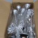 Maitys 15 Pcs Metal Table Numbers 1-15 with Weighted Base 8 Inch Table Number Stands for Wedding Reception, Party, Anniversary, Birthday Banquet(Silver)