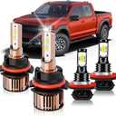 Compatible for 2005-2019 Nissan Frontier Multi-position Beam Driving Light bulbs, Enhanced Visibility Direct Installation, pack of 4