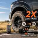 OlarHike Tire Inflator Portable Air Compressor, 150PSI Dual Power - 6000mAh & 12V DC, Cordless Air Pump for Car Tires, Bikes, Motorcycle, Balls with LED & Digital Pressure Gauge, Gift for Mom