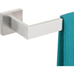36 Inch Towel Bar for Bathrooms 12/16/20/24/28/32/36 Inch Stainless Steel 304 Brushed Nickel Towel Holder Modern Square Towel Rod Rustproof Wall Mount (1, Brushed Nickel, 36 Inch)
