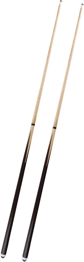 2-Piece Pool Cue Stick 42 Wooden Billiard Cues, Standard & Heavy Options, 13mm Tip, Set of 2 Beginner & Family Friendly