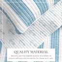 Great Bay Home Twin/Twin XL Coastal Bedding Set, Summer Coastal Quilt with Sham, Beach 2-Piece Reversible All Season Bedspread Quilt Set. Lightweight Nautical Quilted Coverlet. Blue