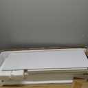 Shintenchi Over The Toilet Storage Cabinet, Bathroom Shelf Organizer with Anti-Tip Device Small Freestanding Space Saver with Adjustable ShelfWhite (Wood Door)