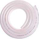 QuQuyi 1" ID x 1-1/4" OD Soft Braided PVC Tubing, Clear Flexible PVC Tube Vinyl Hose Water Oil Winter antifreeze & Soft for Four Seasons (3.3Ft length)