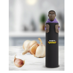 Khaby Lame Garlic Peeler Silicone Tube Roller, Easy to Use, Dishwasher Safe, Black