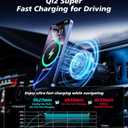for Qi2 15W MagSafe Car Mount Charger with Cooling Fan, [Rapid Charging Cooler with RGB Lights], 78+LBS Stronger Suction Wireless Magnetic Mount on Vent/Dash/Windshield, for iPhone 17 16 15 14 13 12