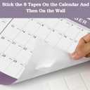 2 x Lbylyhxc 2026 Yearly Wall Calendar - Annual calendar 2026, 2026 Yearly Wall Calendar&Planner with Writing Paper, January 2026 - December 2026, X Large, 34.7" x 22.8", 2025-2026 Yearly Planner (Annual calendar - Purple)