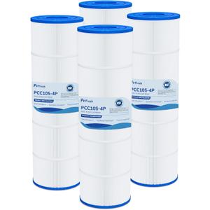 Fil-fresh CCP420 Pool Filter Cartridges Compatible with Pentair Clean & Clear Plus 420, Replacement for Pentair R173576, C-7471, 178584, Pleatco PCC105-PAK4, 4105 sq.ft, 4 Pack
