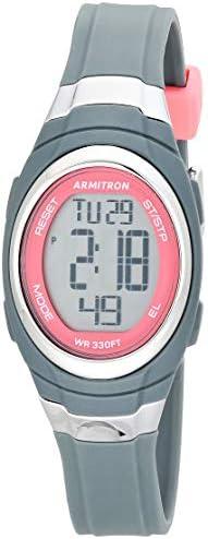 Armitron Sport Women's Digital Chronograph Resin Strap Watch, 45/7034