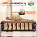 CHERIMOR Twin XL Air Mattress with Built-in Pump, 80" Extra Long, Upgraded Durable Design, Enhanced Support & Lasting Firmness, 2-Min Fast Inflation, Air Bed for Guests & Camping, 500 lbs Capacity