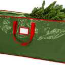 Handy Laundry, Christmas Tree Storage Bag - Stores 7.5 Foot Artificial Xmas Holiday Tree, Durable Waterproof Material, Zippered Bag, Carry Handles, Protects Against Dust, Insects and Moisture. (Green)