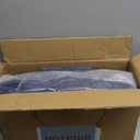 JOLLYVOGUE King Size Comforter Set 7 Pieces, Navy Blue Bed in a Bag Comforter Set for Bedroom, Bedding Sets with Comforter, Sheets,Ruffled Shams & Pillowcases (King, 102"x 90")