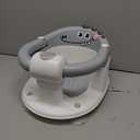 TPN Baby Bath Seat for Babies 6 Months & Up, Non-Slip Toddler Bath Seat with 5 PCS Waterproof Emoji Stickers, Portable Infant Bath Seat for Baby(Grey)