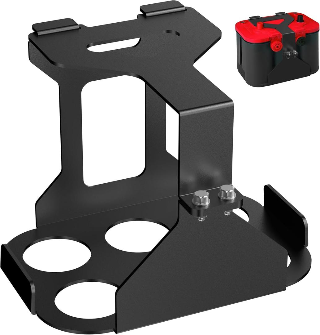 Universal Battery Box Tray Truck Battery Tray Battery Holder Battery Mount Bracket for Optima Group 34/78 Batteries