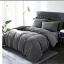 100% Washed Cotton Duvet Cover Set. Full