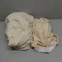 Chair and Ottoman Covers Slipcover Set Armchair Cover T Cushion Chair Slipcover Milk Silk Sofa Furniture Protector Couch Soft for Armchair Ottoman(Begie)