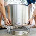 Solo Stove Yukon Stand - Durable 304 Stainless Steel, Heat-Resistant, Portable Elevated Fire Pit Accessory for Safe Use on Decks and Camping - Ideal for Smokeless Fire Pits and Outdoor Fireplaces Yukon - Size: 27"