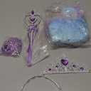 Princess Dress Up for Girls, Unicorn Light up Princess Cape Princess Dress Costume Crown Gift for Girls 3 4 5 6