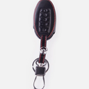 5 Button Car Fob Remote Case PU Leather Key Cover Fit for Nissan Rogue Qashqai