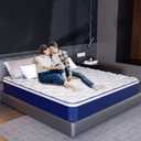 Sweet Feeling 12 Inch Hybrid Queen Mattress in a Box - Gel Memory Foam & Pocket Springs for Back Pain Relief, Soft & Plush Fiberglass-Free Bed, CertiPUR-US Certified, 60x80 Inches