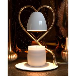 Heart-Shaped Candle Warmer Lamp with Timer & Dimmer for Scented Jar Candles, Ideal Home Dcor Gift for Women, Includes 2 Bulbs Heart-Shaped Candle Warmer Lamp with Timer & Dimmer for Scented Jar Candles, Ideal Home Dcor Gift for Women, Includes 2 Bulbs