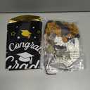 GuassLee Graduation Balloons for Class of 2025 - Gold and Black Grad Latex Confetti Balloons with Congrats Grad Foil Baloons and Ribbons for Graduation Party Decorations Supplies 60pcs