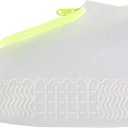 Rainproof Shoe Cover, Women and Men Rubber Shoes Cover Zippers Unisex Reusable Waterproof Shoes Covers White Non Slip Silicone Rain Covers Shoes White, Size : XL