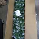  7.5-ft Pre-lit Slim Upside-down Artificial Christmas Tree with White LED Lights