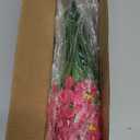 20 Bundles Fuchsia Artificial Flowers for Outdoors, UV Resistant Fake Flowers with Plastic Plants for Outside , Faux magenta Silk Flower for outdoor Planters ,Hot Pink Realistic Plant Decor-Rosy