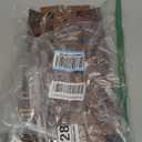 Liveinu Bath Mat for Luxury Shower, Non-Slip Bamboo Sturdy Waterproof Bathroom Carpet for Sauna Spa Steps Decor and Accessory, Brown, 16" x 24"