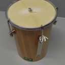 JL Sport 6" Afro Brasilian Leather Cuica Natural Wood Friction Drum Samba Music Instrument
