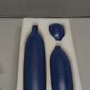 Matte Blue Vase Set Navy Blue Decor Coastal Decor Vases for Kitchen Island Living Room Office Table Fireplace Mantle Decorations & Bathroom Shelf Decor Centerpiece Table Decorations Ceramic