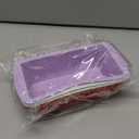 Mini Silicone Bread Loaf Pan, Non-Stick Bread Pans for Baking,Flexible Silicone Baking Molds for Bread, Cake, Meatloaf Size: 7.5''L x 3.7''W x 2.1''H (4PCS-Red+Green+White+Purple)