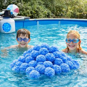 4.5LB Pool Filter Balls,Reusable Filter Media Filter Balls for Pool Pump