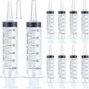 60ml Syringe for Liquid, Oral, Scientific Labs, Measurement, Dispensing, Catheter Tip with Cap- 10 Pack 60ml Syringes