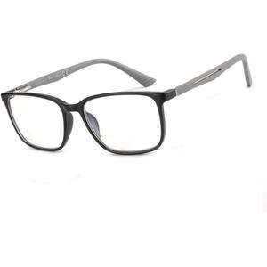 BLUEMOKY Blue Light Reading Glasses for Men，Sport Square Frame Readers, Anti Glare Computer Glasses(Black, 1.75)