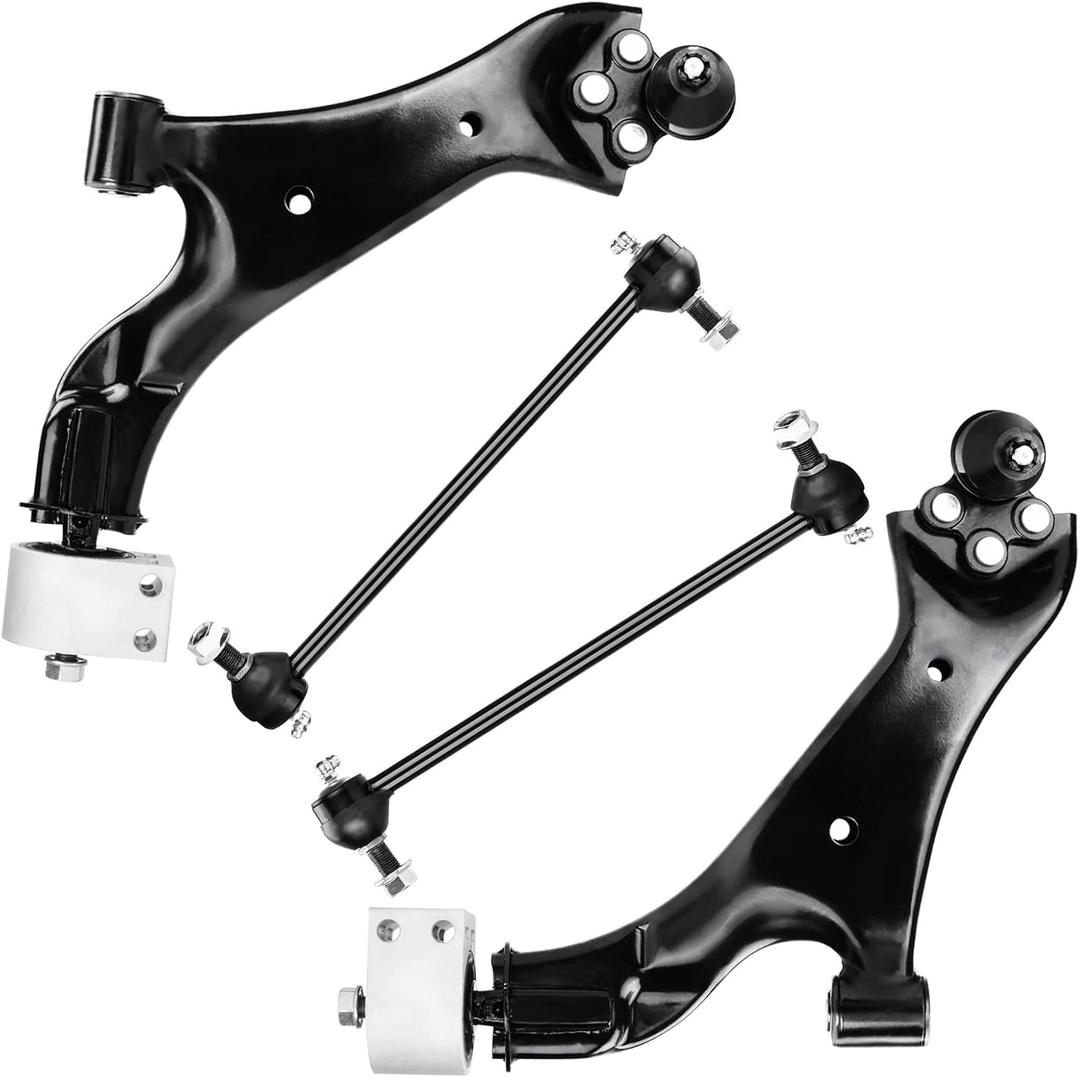 4PCS for 2010-2017 Chevy Equinox GMC Terrain Front Lower Control Arms + Sway Bar End Links Suspension Kit K750188 K750189