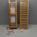 Domax Bathroom Wall Shelf - Over Toilet 3 Tier Storage Rack Adjustable Layer Multifunctional Utility Wall Mounted Towel Shelves Living Room Kitchen (Bamboo-Pack of 2)